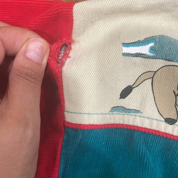 Tiny Tots Original Vintage Button Western Green and Red Onsie Size 24 months - Picture 3 of 6